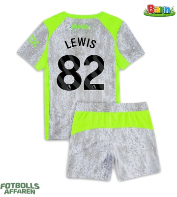 Manchester City Rico Lewis #82 Tredjeställ Barn 2025-26 Kortärmad (+ Korta byxor)